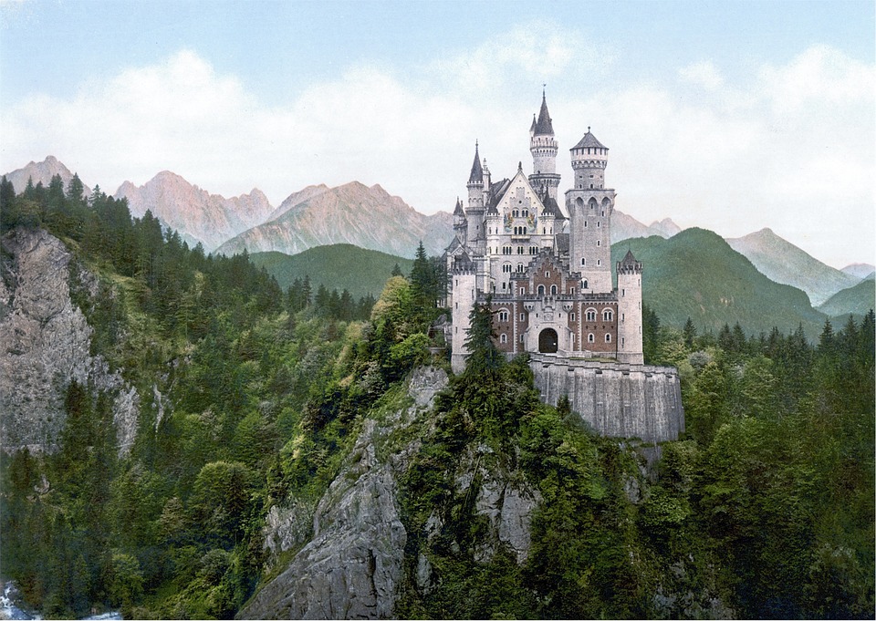 Neuschwanstein - a beautiful German castle