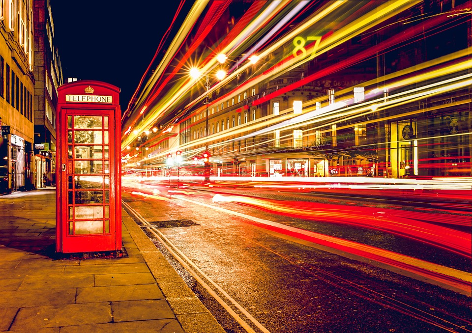 Die berühmte englische Telefonzelle in London